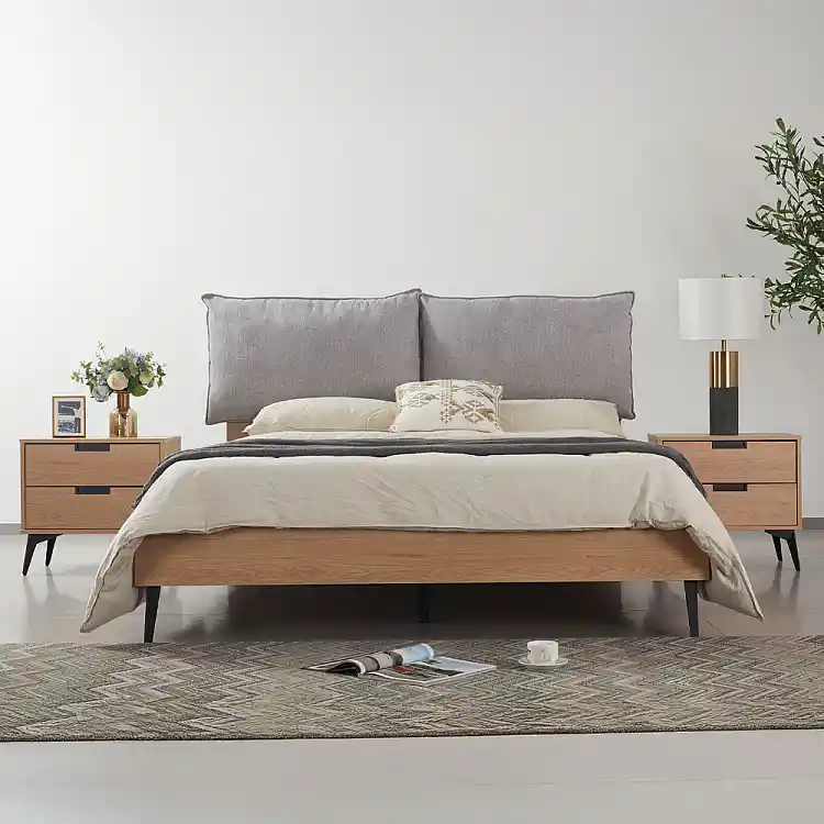 LIBERTA NEON ΚΡΕΒΑΤΙ (ΓΙΑ ΣΤΡΩΜΑ 160x200cm) ΦΥΣΙΚΟ 167x207x105cm