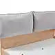 LIBERTA NEON ΚΡΕΒΑΤΙ (ΓΙΑ ΣΤΡΩΜΑ 160x200cm) ΦΥΣΙΚΟ 167x207x105cm