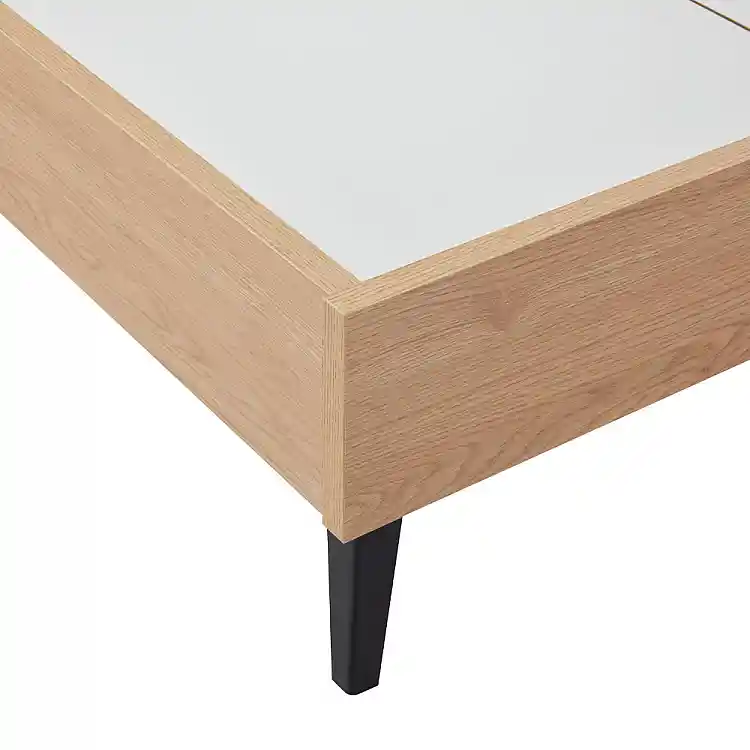 LIBERTA NEON ΚΡΕΒΑΤΙ (ΓΙΑ ΣΤΡΩΜΑ 160x200cm) ΦΥΣΙΚΟ 167x207x105cm