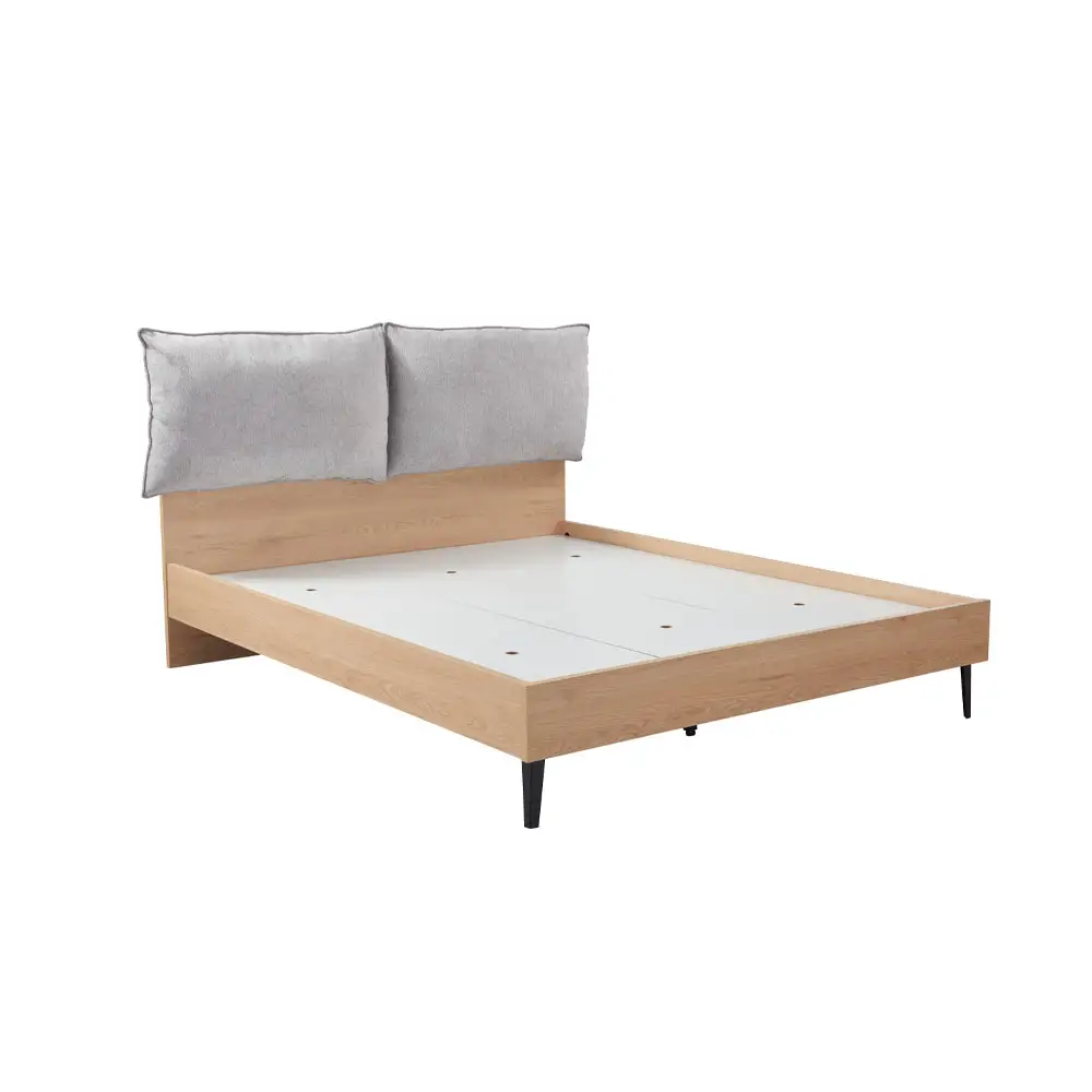 LIBERTA NEON ΚΡΕΒΑΤΙ (ΓΙΑ ΣΤΡΩΜΑ 160x200cm) ΦΥΣΙΚΟ 167x207x105cm