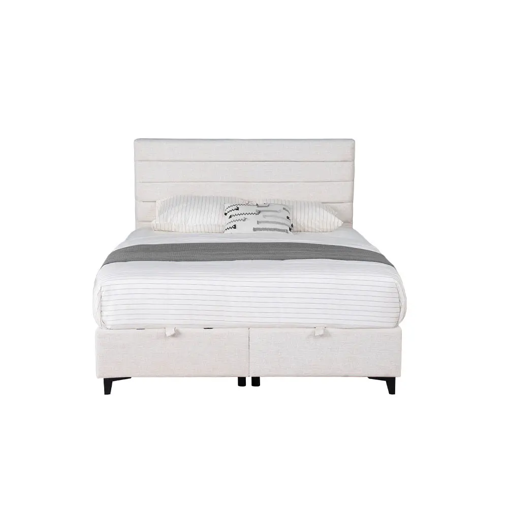 LIBERTA UTOPIA ΚΡΕΒΑΤΙ ΜΕ ΑΠΟΘΗΚ. ΧΩΡΟ ΚΑΙ ΣΤΡΩΜΑ WHITE SMOOTH 06-900 207x160x115