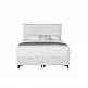 LIBERTA UTOPIA ΚΡΕΒΑΤΙ ΜΕ ΑΠΟΘΗΚ. ΧΩΡΟ ΚΑΙ ΣΤΡΩΜΑ WHITE SMOOTH 06-900 207x160x115