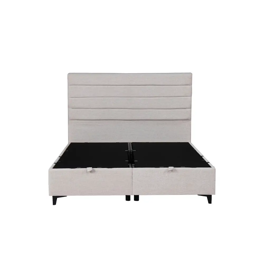 LIBERTA UTOPIA ΚΡΕΒΑΤΙ ΜΕ ΑΠΟΘΗΚ. ΧΩΡΟ ΚΑΙ ΣΤΡΩΜΑ WHITE SMOOTH 06-900 207x160x115cm