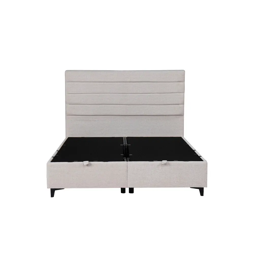 LIBERTA UTOPIA ΚΡΕΒΑΤΙ ΜΕ ΑΠΟΘΗΚ. ΧΩΡΟ ΚΑΙ ΣΤΡΩΜΑ WHITE SMOOTH 06-900 207x160x115