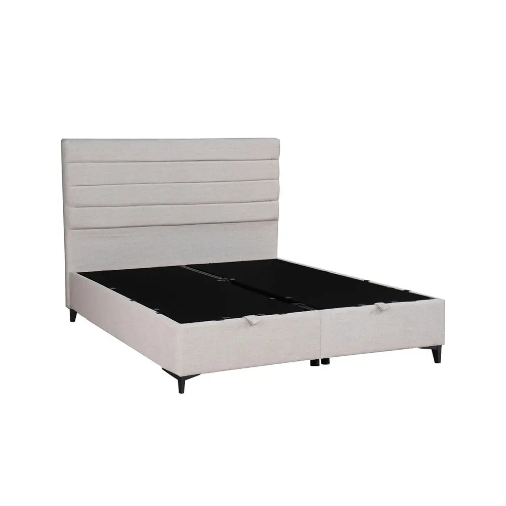LIBERTA UTOPIA ΚΡΕΒΑΤΙ ΜΕ ΑΠΟΘΗΚ. ΧΩΡΟ ΚΑΙ ΣΤΡΩΜΑ WHITE SMOOTH 06-900 207x160x115