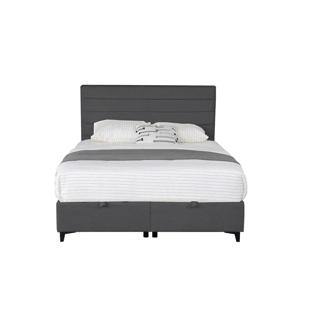 LIBERTA UTOPIA ΚΡΕΒΑΤΙ ΜΕ ΑΠΟΘΗΚ. ΧΩΡΟ ΚΑΙ ΣΤΡΩΜΑ ΓΚΡΙ 34-900 207x160x115cm