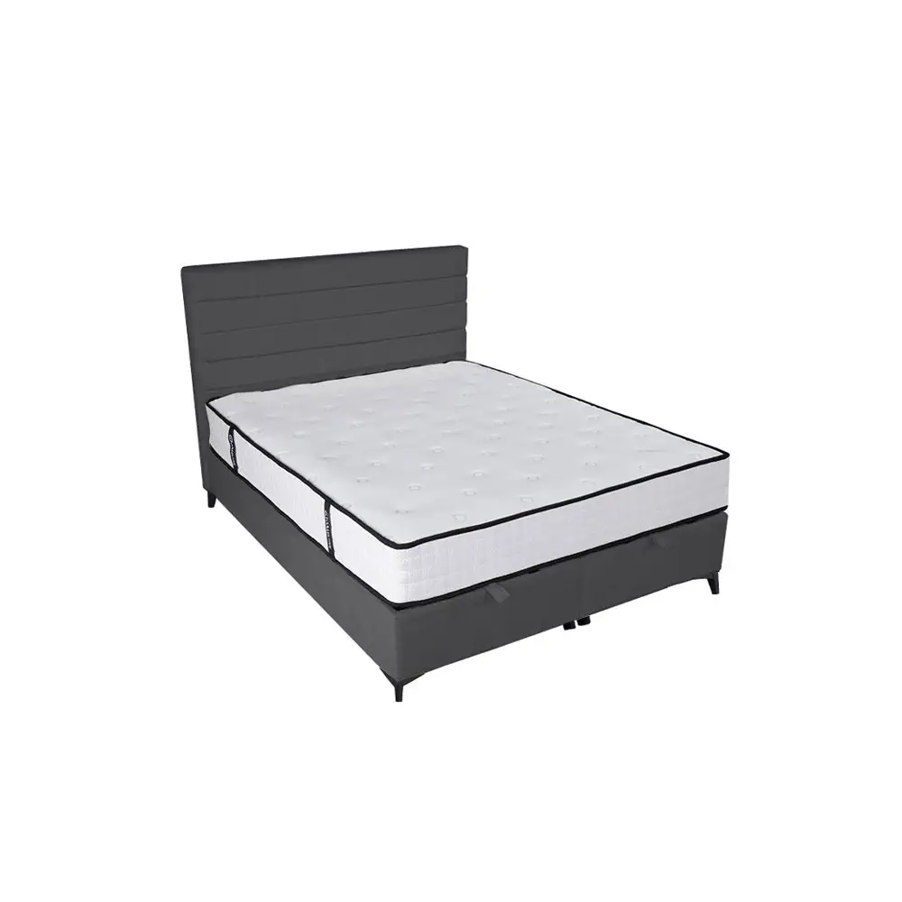 LIBERTA UTOPIA ΚΡΕΒΑΤΙ ΜΕ ΑΠΟΘΗΚ. ΧΩΡΟ ΚΑΙ ΣΤΡΩΜΑ ΓΚΡΙ 34-900 207x160x115cm