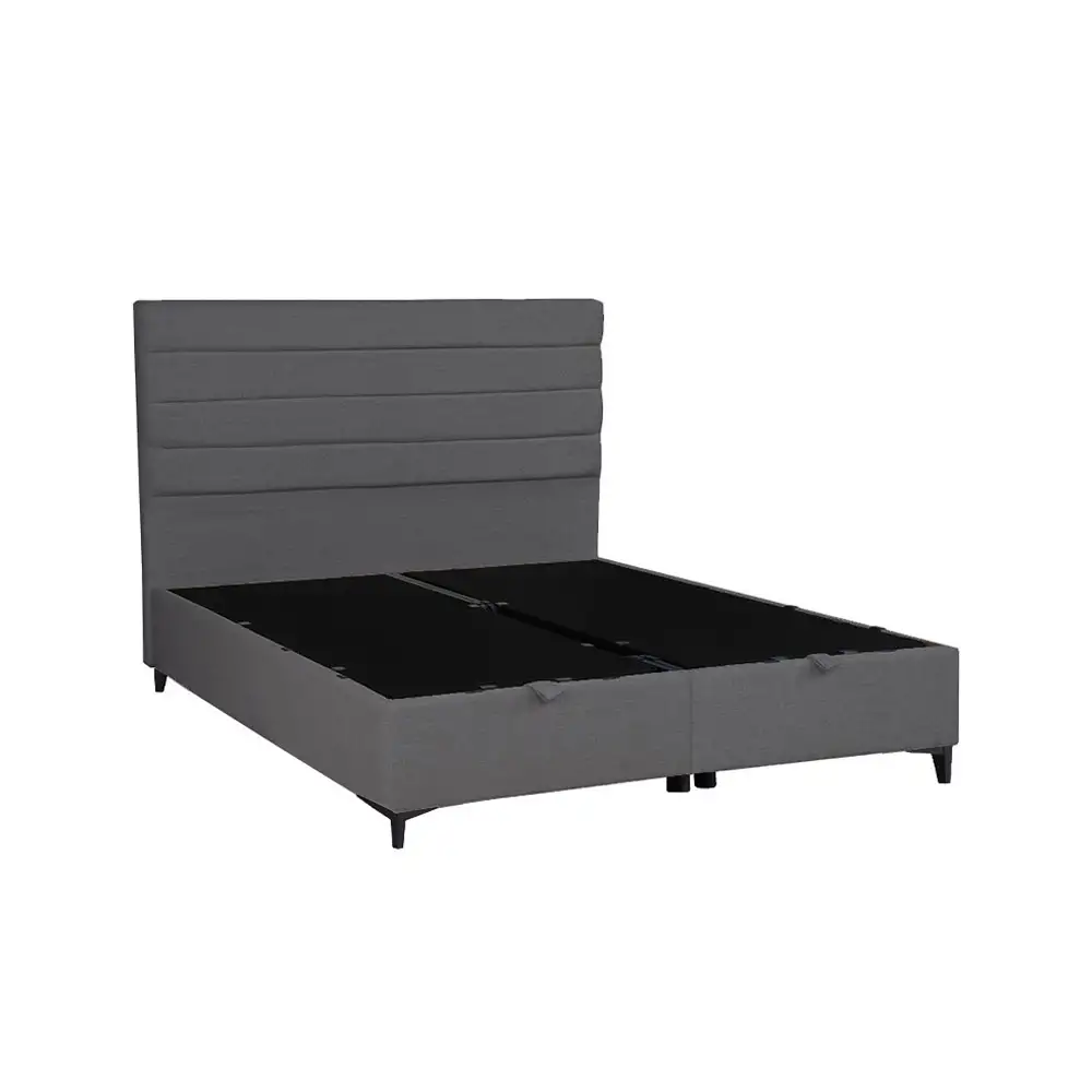 LIBERTA UTOPIA ΚΡΕΒΑΤΙ ΜΕ ΑΠΟΘΗΚ. ΧΩΡΟ ΚΑΙ ΣΤΡΩΜΑ ΓΚΡΙ 34-900 207x160x115cm