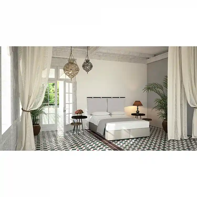 LIBERTA HANG BOX ΒΑΣΗ 160x200cm OFF WHITE 16-950 200x160x34cm