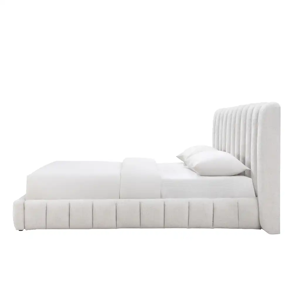 LIBERTA SAVAGIAR ΚΡΕΒΑΤΙ (ΓΙΑ ΣΤΡΩΜΑ 160x200cm) CREAM 210.5x220.5x109.7cm
