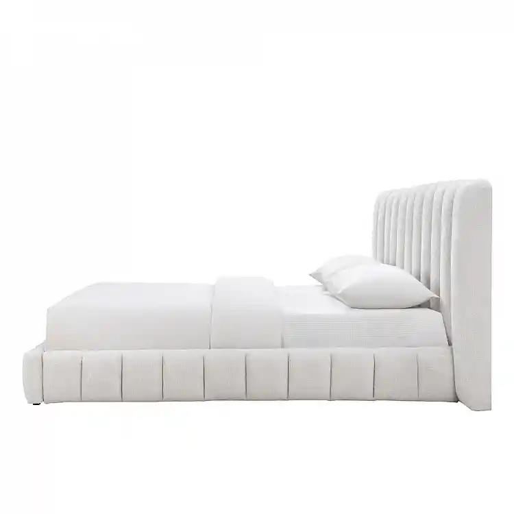 LIBERTA SAVAGIAR ΚΡΕΒΑΤΙ (ΓΙΑ ΣΤΡΩΜΑ 160x200cm) CREAM 210.5x220.5x109.7cm