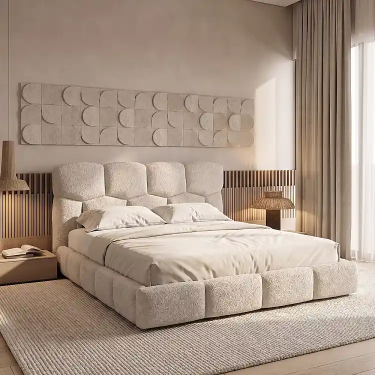 LIBERTA HONEYBEE ΚΡΕΒΑΤΙ (ΓΙΑ ΣΤΡΩΜΑ 160x200cm) CREAM 184x220x102.2cm