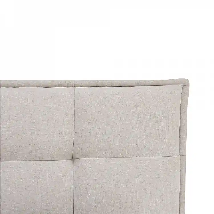 LIBERTA BUTTON ΚΡΕΒΑΤΙ (ΓΙΑ ΣΤΡΩΜΑ 160x200cm) BEIGE 183x217x112cm
