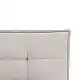 LIBERTA BUTTON ΚΡΕΒΑΤΙ (ΓΙΑ ΣΤΡΩΜΑ 160x200cm) BEIGE 183x217x112cm