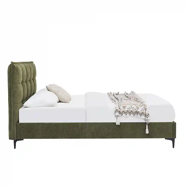 LIBERTA BUTTON ΚΡΕΒΑΤΙ (ΓΙΑ ΣΤΡΩΜΑ 160x200cm) ΛΑΔΙ 183x217x112cm
