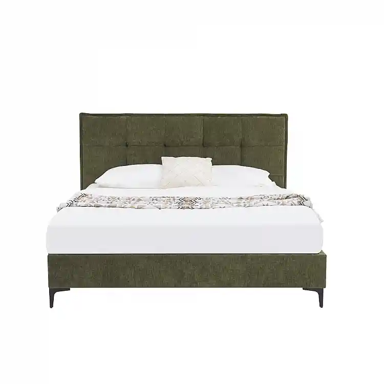 LIBERTA BUTTON ΚΡΕΒΑΤΙ (ΓΙΑ ΣΤΡΩΜΑ 160x200cm) ΛΑΔΙ 183x217x112cm