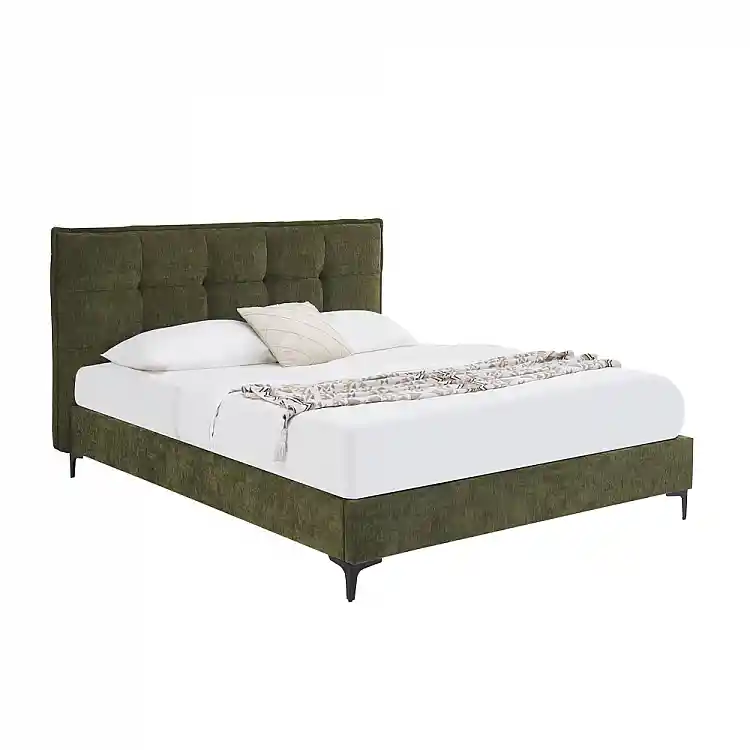 LIBERTA BUTTON ΚΡΕΒΑΤΙ (ΓΙΑ ΣΤΡΩΜΑ 160x200cm) ΛΑΔΙ 183x217x112cm