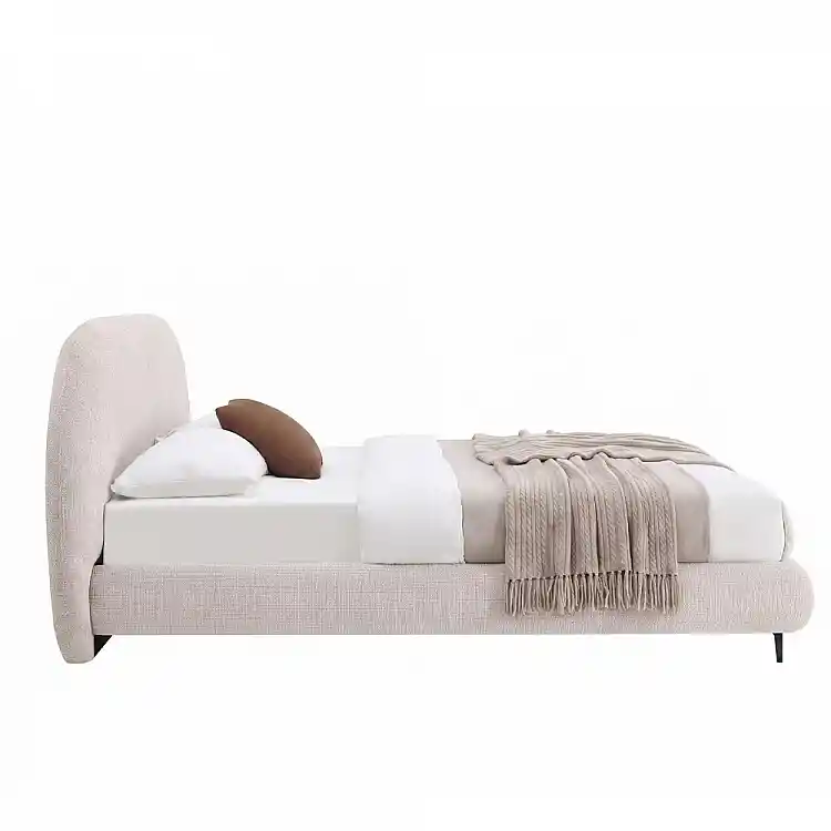 LIBERTA ECLIPSE ΚΡΕΒΑΤΙ (ΓΙΑ ΣΤΡΩΜΑ 160x200cm) CREAM 200x218x101cm