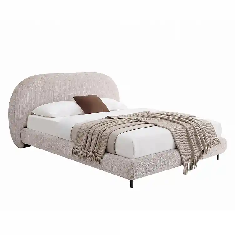 LIBERTA ECLIPSE ΚΡΕΒΑΤΙ (ΓΙΑ ΣΤΡΩΜΑ 160x200cm) CREAM 200x218x101cm