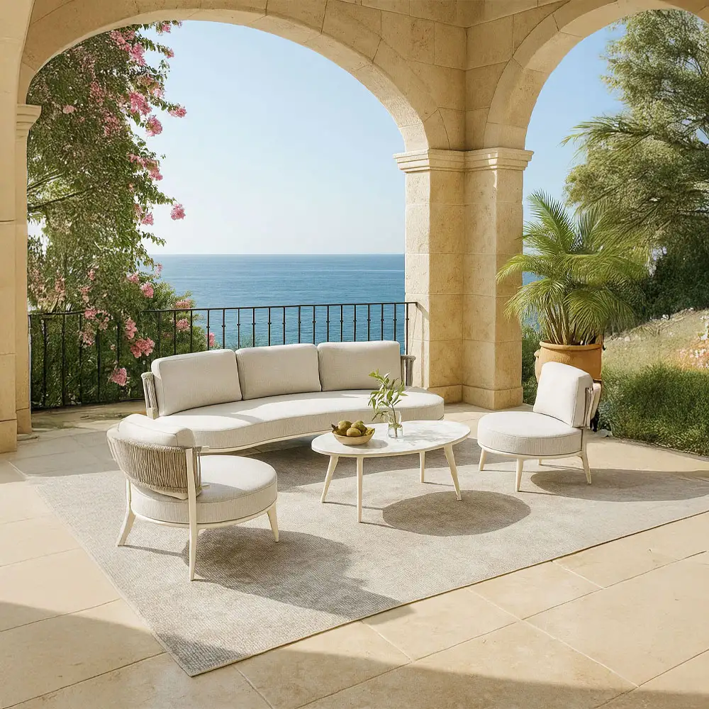 LIBERTA LA LUNA ΣΑΛΟΝΙ SET 1+2+1 OFF WHITE