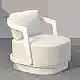 LIBERTA TORRE ΣΑΛΟΝΙ SET 1+2+2 OFF WHITE 198x81x66cm