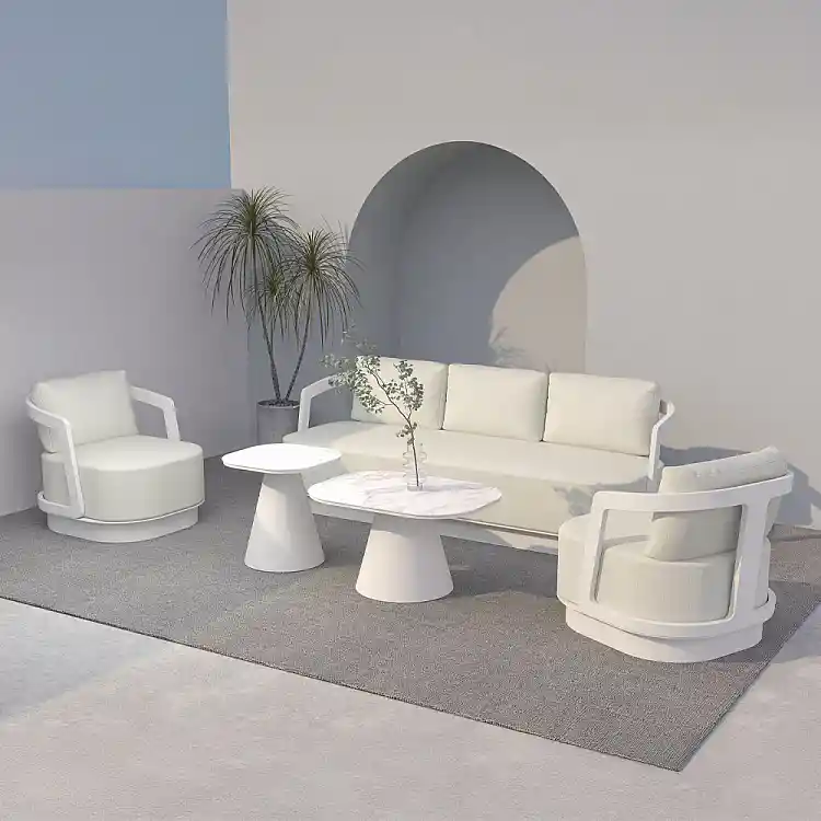 LIBERTA TORRE ΣΑΛΟΝΙ SET 1+2+2 OFF WHITE 198x81x66cm