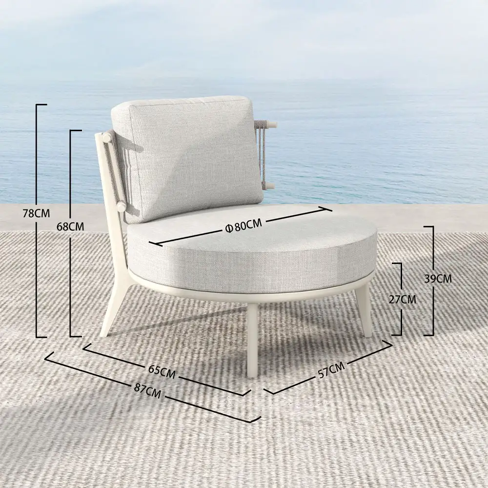 LIBERTA LA LUNA ΠΟΛΥΘΡΟΝΑ OFF WHITE 80x87x68cm