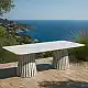 LIBERTA EURORA ΤΡΑΠΕΖΙ ΛΕΥΚΟ ΜΕ ΟΨΗ ΜΑΡΜΑΡΟΥ ΛΕΥΚΟ 220x100x75cm