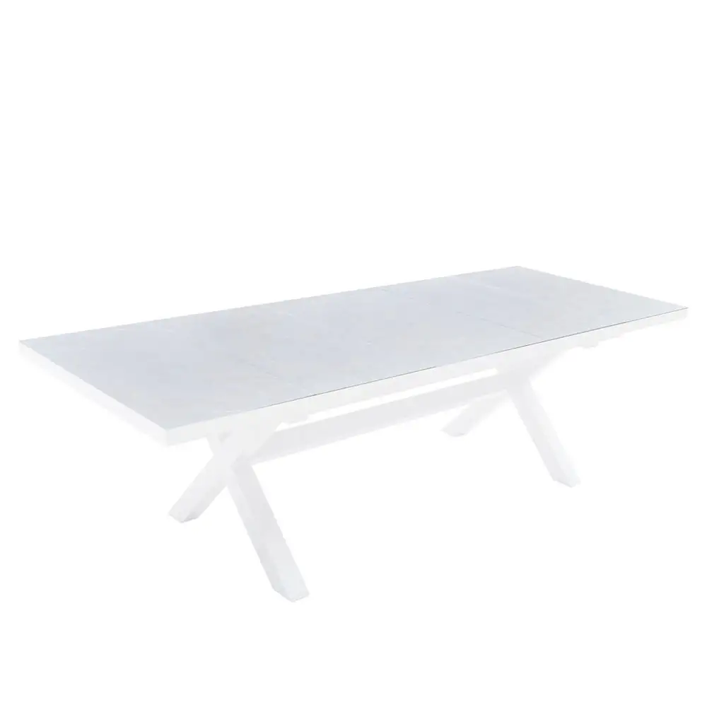 LIBERTA SORPRESA ΤΡΑΠΕΖΙ ΕΠΕΚΤΕΙΝΟΜΕΝΟ-Η ΓΚΡΙ LATTE ΛΕΥΚΟ 202x101x77cm