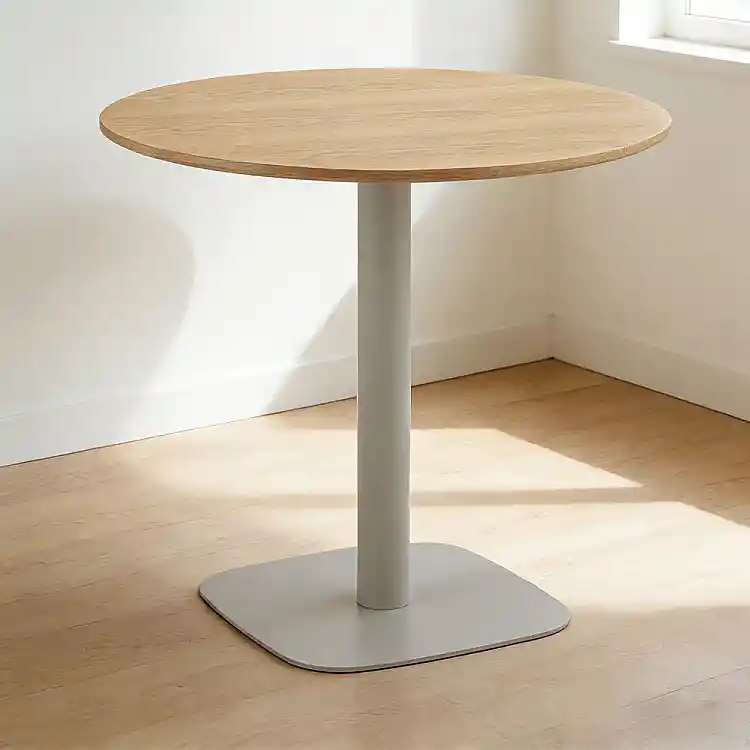 LIBERTA UNO ΤΡΑΠΕΖΙ ΦΥΣΙΚΟ ΓΚΡΙ 80x80x74cm