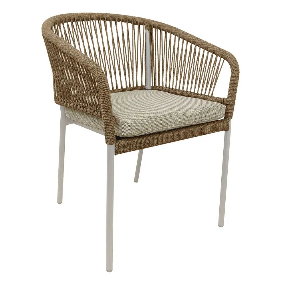 LIBERTA TONDO ΚΑΡΕΚΛΑ CARAMEL OFF WHITE 62x57x80cm