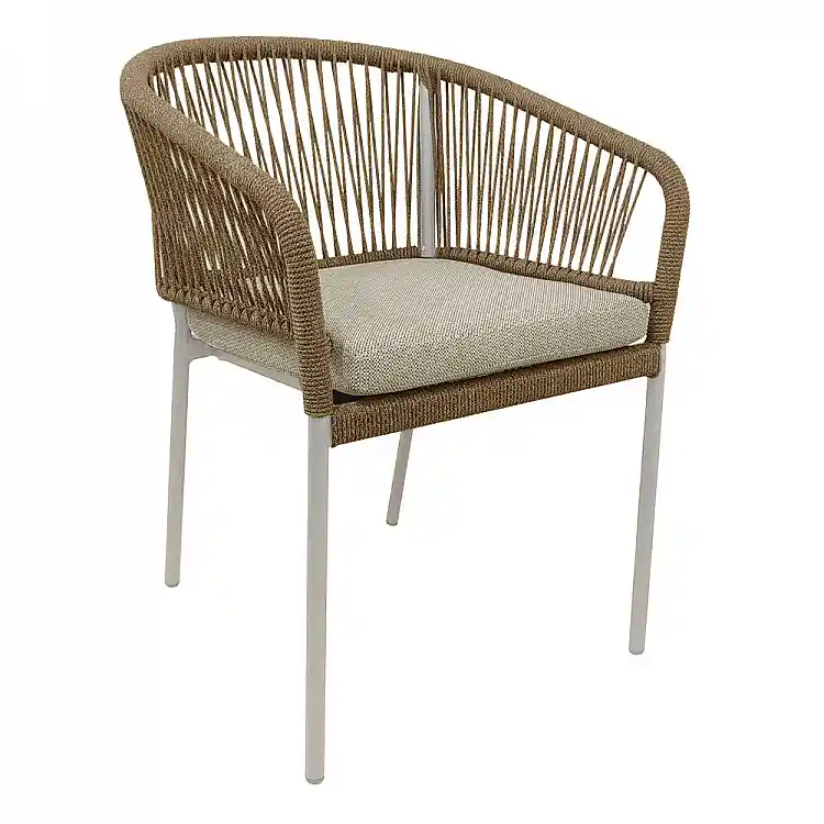 LIBERTA TONDO ΚΑΡΕΚΛΑ CARAMEL OFF WHITE 62x57x80cm