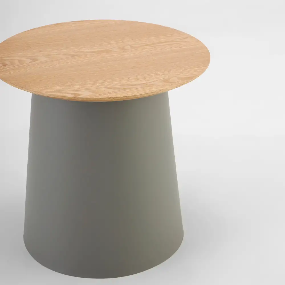 LIBERTA ZENTRA COFFEE TABLE ΦΥΣΙΚΟ ΓΚΡΙ 50x50x47.5cm