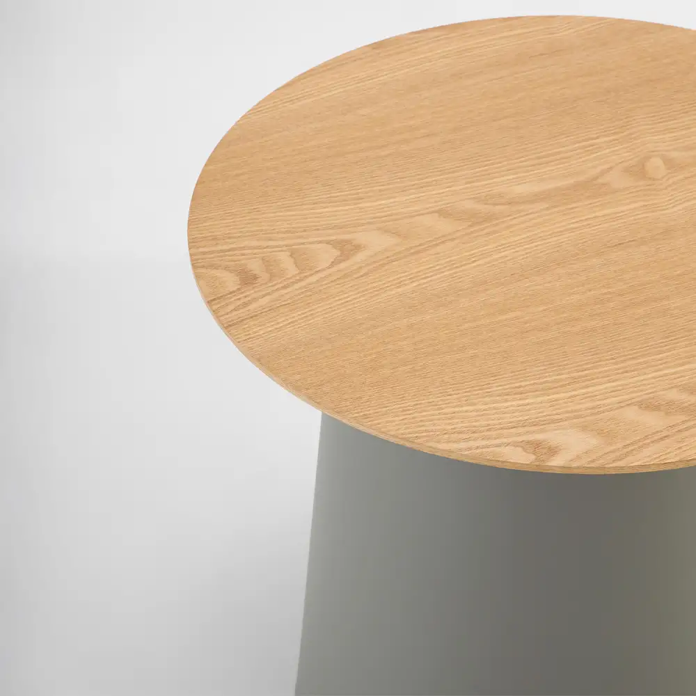 LIBERTA ZENTRA COFFEE TABLE ΦΥΣΙΚΟ ΓΚΡΙ 50x50x47.5cm