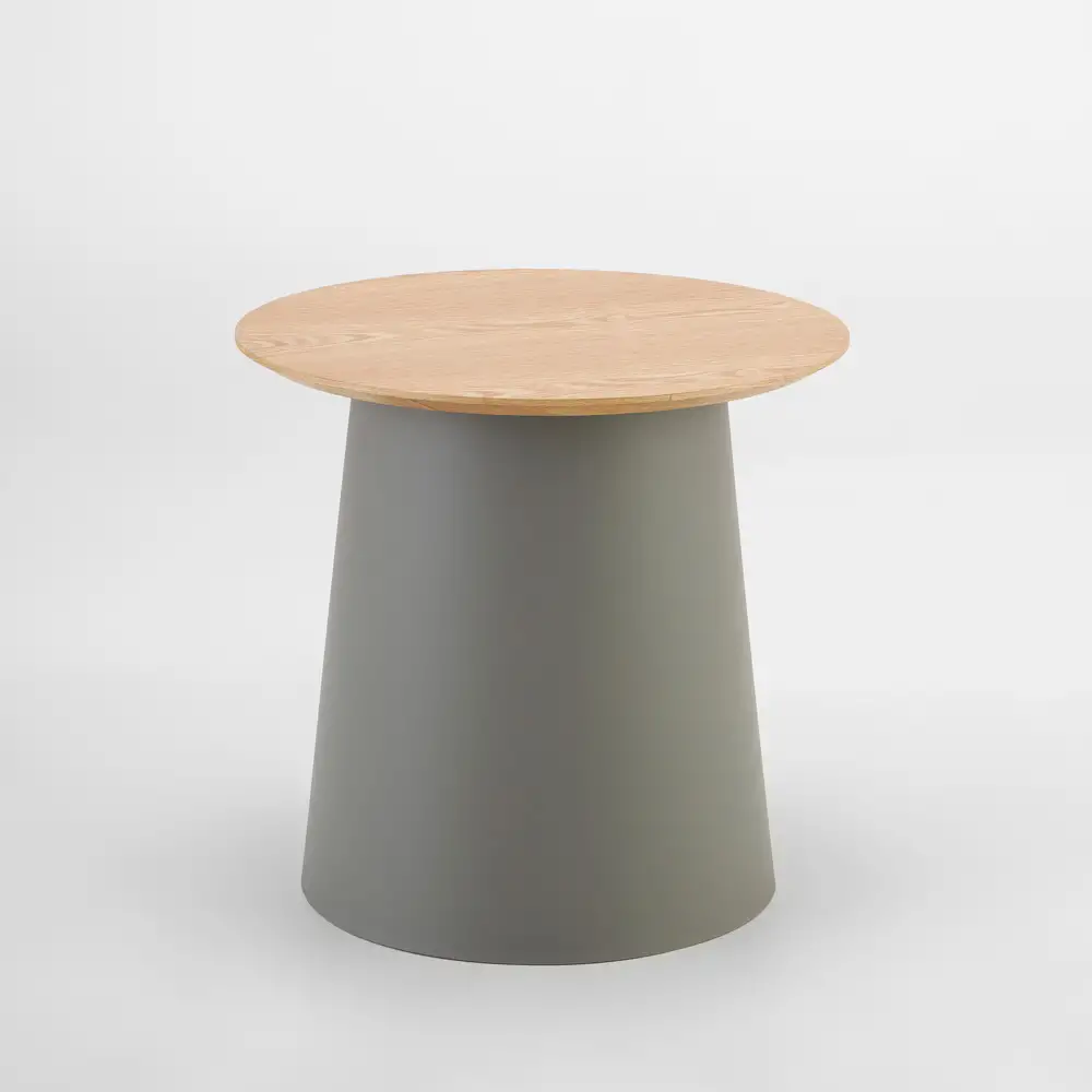 LIBERTA ZENTRA COFFEE TABLE ΦΥΣΙΚΟ ΓΚΡΙ 50x50x47.5cm