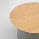 LIBERTA ZENTRA COFFEE TABLE ΦΥΣΙΚΟ ΓΚΡΙ 70x70x39cm