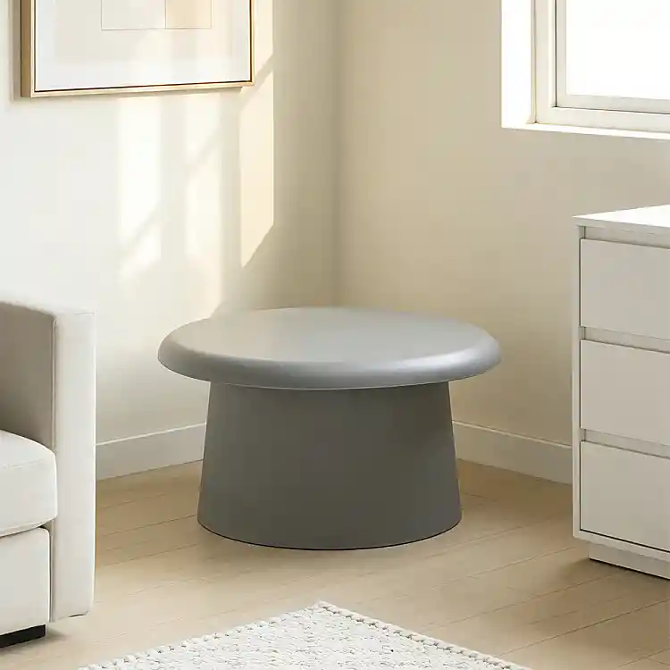 LIBERTA RIVVA COFFEE TABLE ΓΚΡΙ 70x70x39cm