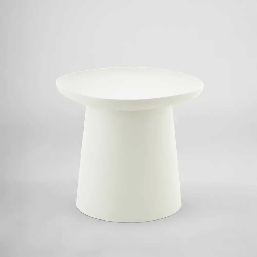 LIBERTA PLATE COFFEE TABLE OFF WHITE 50x50x47.5cm