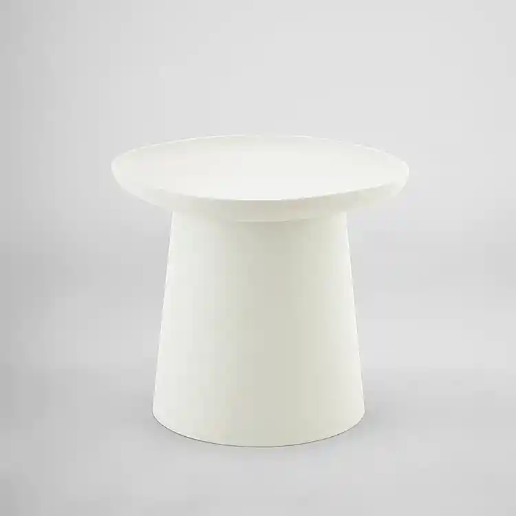 LIBERTA PLATE COFFEE TABLE OFF WHITE 50x50x47.5cm