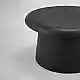 LIBERTA RIVVA COFFEE TABLE ΜΑΥΡΟ 70x70x39cm