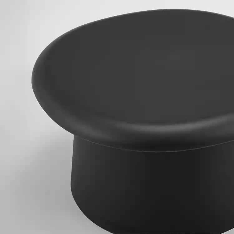 LIBERTA RIVVA COFFEE TABLE ΜΑΥΡΟ 70x70x39cm