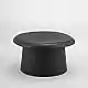 LIBERTA RIVVA COFFEE TABLE ΜΑΥΡΟ 70x70x39cm