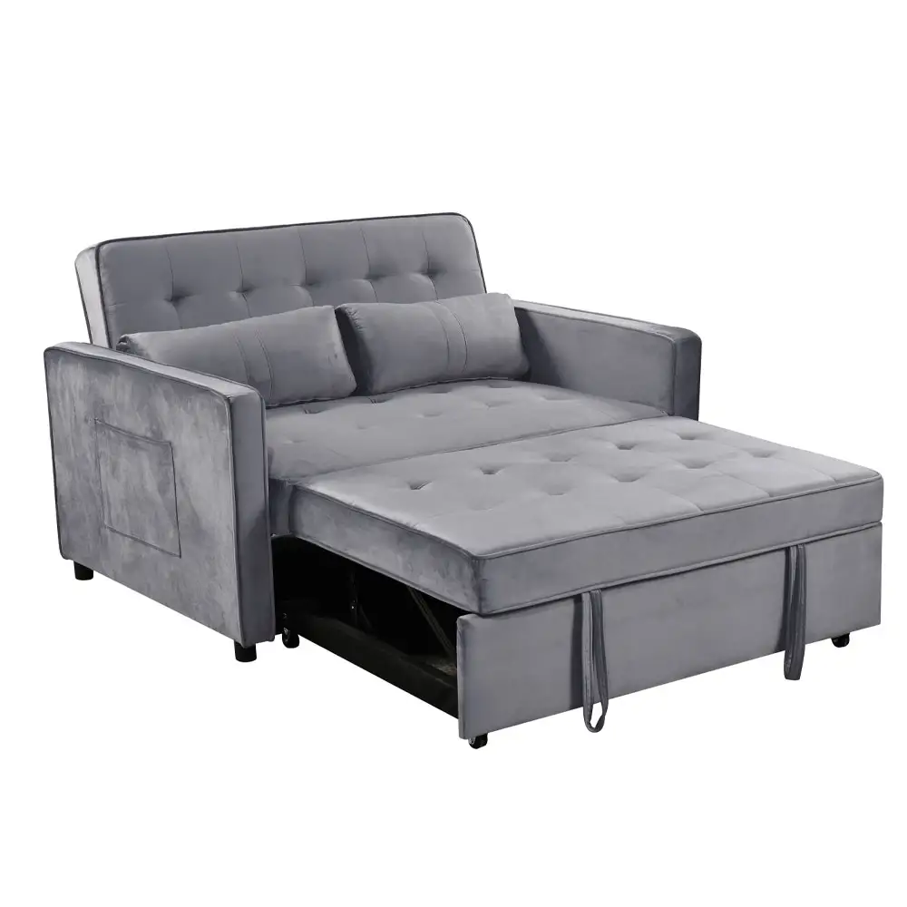 LIBERTA SOLUTION ΚΑΝΑΠΕΣ ΚΡΕΒΑΤΙ 2ΘΕΣΙΟΣ ΓΚΡΙ 133x94x87cm