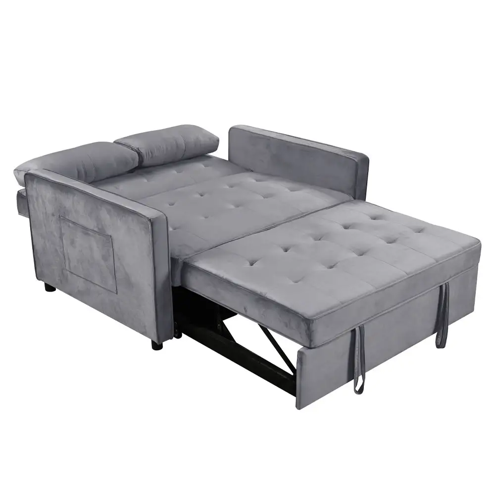 LIBERTA SOLUTION ΚΑΝΑΠΕΣ ΚΡΕΒΑΤΙ 2ΘΕΣΙΟΣ ΓΚΡΙ 133x94x87cm