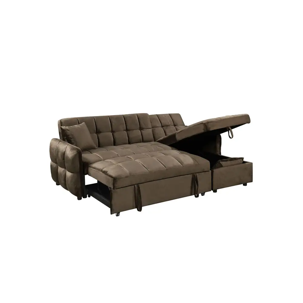 LIBERTA CROSSOVER ΚΑΝΑΠΕΣ ΚΡΕΒΑΤΙ ΓΩΝΙΑ ΑΝΑΣΤΡΕΨΙΜΗ COFFEE 213x145x83cm