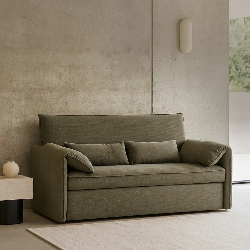 LIBERTA RUBIK ΚΑΝΑΠΕΣ ΚΡΕΒΑΤΙ 3ΘΕΣΙΟΣ ΠΡΑΣΙΝΟ 161x84x92cm