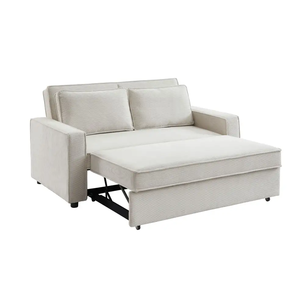 LIBERTA CUBO ΚΑΝΑΠΕΣ ΚΡΕΒΑΤΙ 3ΘΕΣΙΟΣ OFF WHITE 172x90x89cm