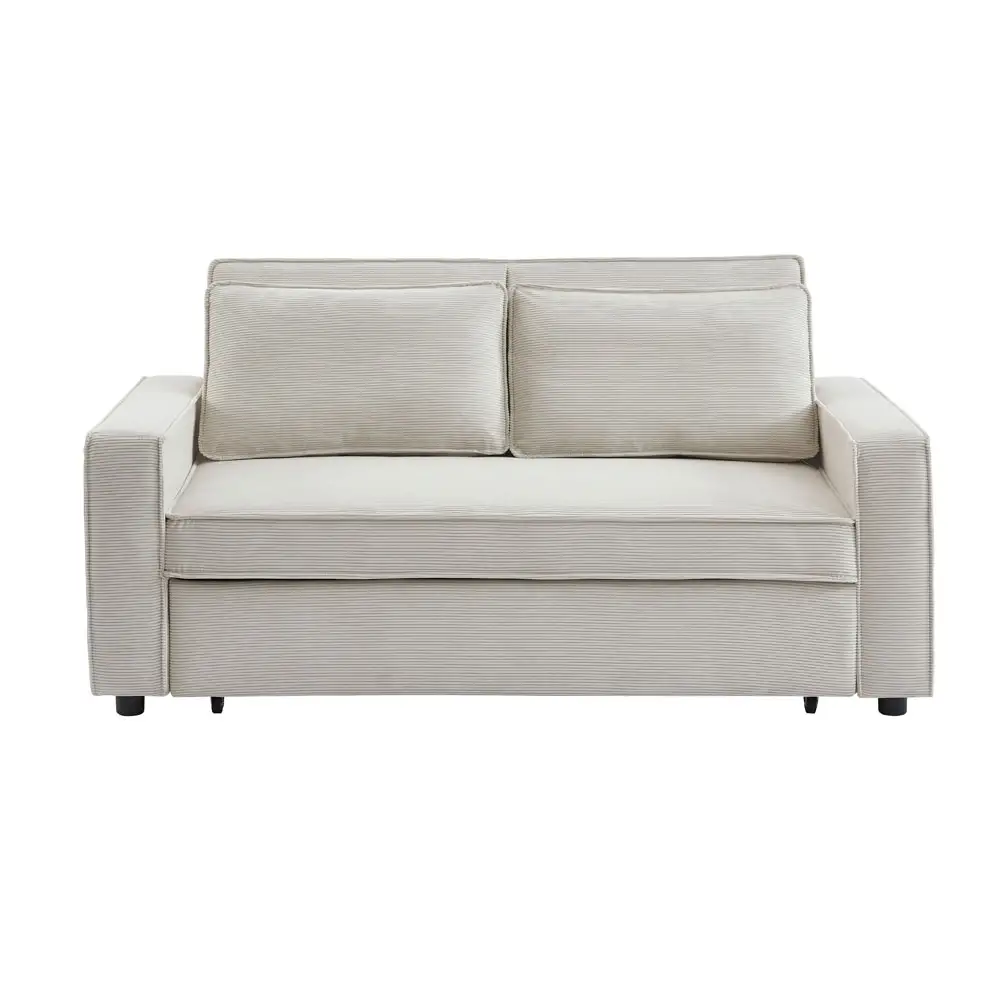 LIBERTA CUBO ΚΑΝΑΠΕΣ ΚΡΕΒΑΤΙ 3ΘΕΣΙΟΣ OFF WHITE 172x90x89cm