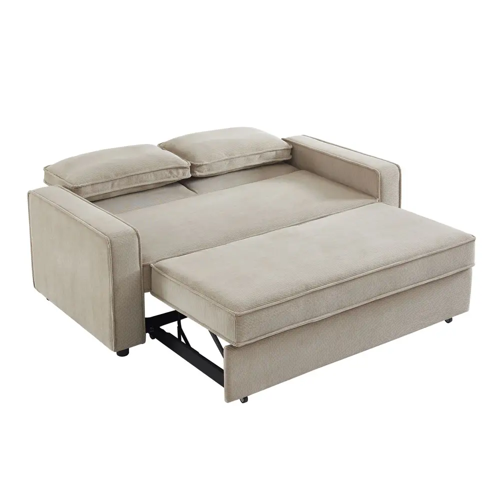 LIBERTA CUBO ΚΑΝΑΠΕΣ ΚΡΕΒΑΤΙ 3ΘΕΣΙΟΣ LATTE 172x90x89cm