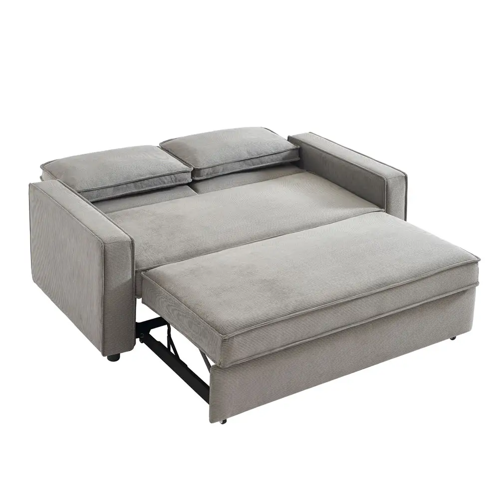 LIBERTA CUBO ΚΑΝΑΠΕΣ ΚΡΕΒΑΤΙ 3ΘΕΣΙΟΣ ΓΚΡΙ 172x90x89cm